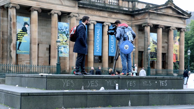 The Day before the Vote in Edinburgh