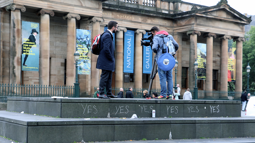 The Day before the Vote in Edinburgh