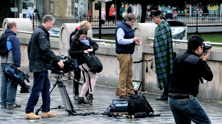 The Day before the Vote in Edinburgh