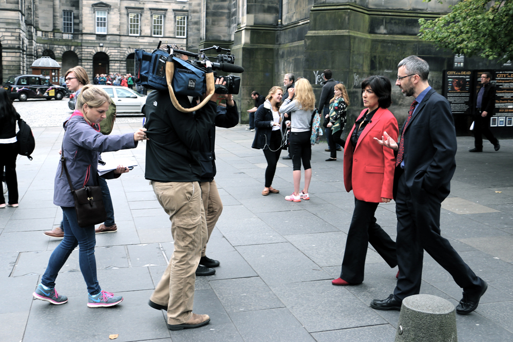 The Day before the Vote in Edinburgh
