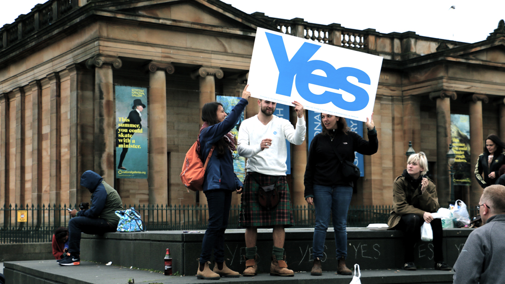 The Day before the Vote in Edinburgh